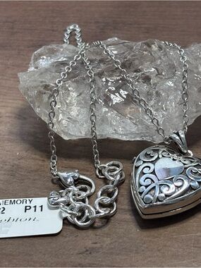 Brighton Sweet Memory Locket Necklace with Swarovski crystals
